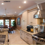 Dura Supreme white cabinets, granite countertops, stainless appliances | Marchand Creative Kitchens Cabinets New Orleans Metairie Mandeville LA