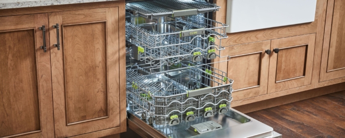 interior of dishwasher